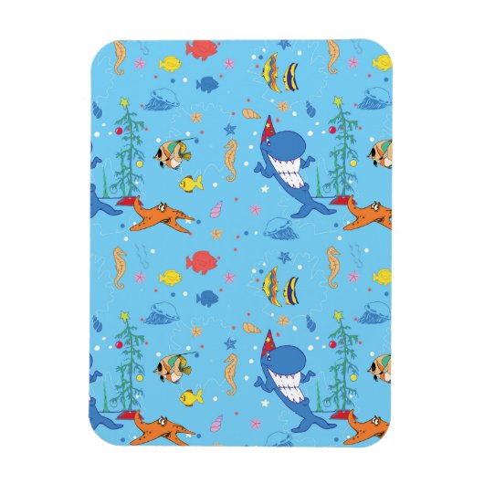 Vrolijk Kerstmis Haai Magneet (Verticaal)