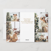 Vrolijk Kerstmis Hart Foto Collage Feestdagenkaart (Achterkant)