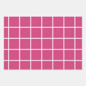 Vrolijk Kerstmis Heet Roze Patroon Inpakpapier Vel (Voorkant 3)