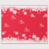 VROLIJK KERSTMIS inpakpapier (Vlak)