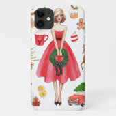 Vrolijk Kerstmis iphone geval Case-Mate iPhone Case (Achterkant)