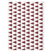 Vrolijk Kerstmis Kalligrafie Buffel Controleer Pat Tafelkleed (Voorkant)