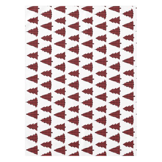 Vrolijk Kerstmis Kalligrafie Buffel Controleer Pat Tafelkleed (Voorkant)