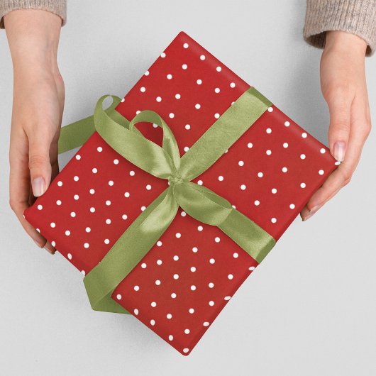 Vrolijk Kerstmis Kalligrafie Rood en Wit Inpakpapier Vel