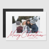 Vrolijk Kerstmis Kalligrafie Script Eenvoudige fot (Voorkant / Achterkant)