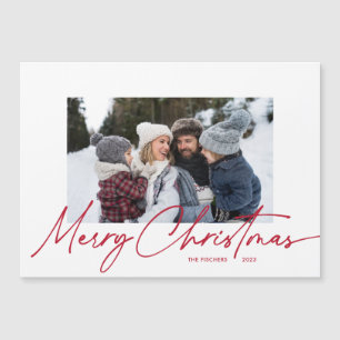 Vrolijk Kerstmis Kalligrafie Script Eenvoudige fot