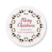 Vrolijk Kerstmis Kalligrafie Script Moderne krans