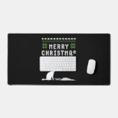 Vrolijk Kerstmis Kat Lelijk Sweater Bureaumat (Keyboard & Muis)