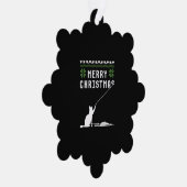 Vrolijk Kerstmis Kat Lelijk Sweater Ornament Kaart (Rechts)