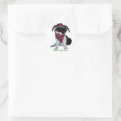 VROLIJK KERSTMIS KAT STICKER (Tas)