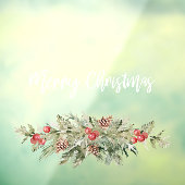 Vrolijk Kerstmis | Kerst Raamfolie Raamsticker (Vel 3)