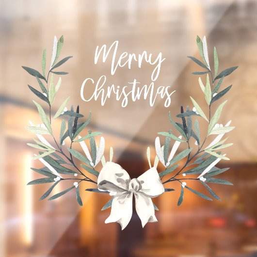 Vrolijk Kerstmis | Kerst Raamfolie Raamsticker (Vel 2)