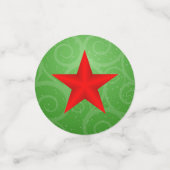 Vrolijk Kerstmis Kerstman Dieren Boom Groen Confetti (Kleine voorkant)