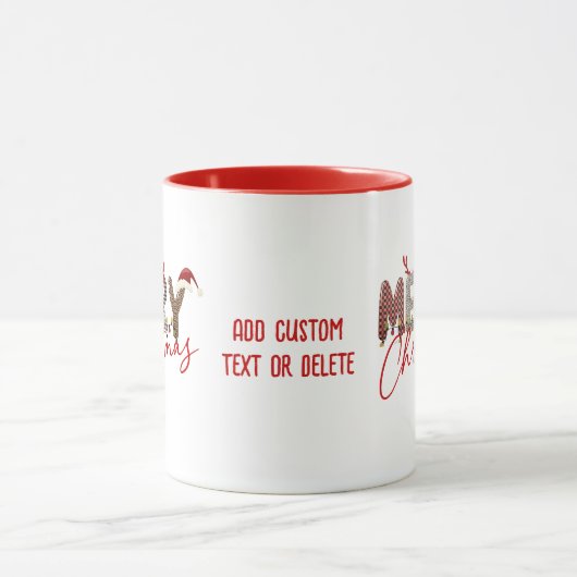 Vrolijk Kerstmis, Kerstmis Familie Bijpassend Part Mok (Midden)