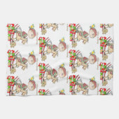 Vrolijk Kerstmis Keuken Handdoeken Kinderen Zegeni (Horizontaal)