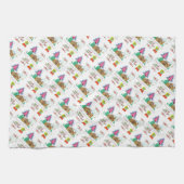 Vrolijk Kerstmis Keuken Handdoeken Schoonmaak Dame (Horizontaal)