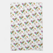 Vrolijk Kerstmis Keuken Handdoeken Schoonmaak Dame (Verticaal)