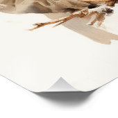 Vrolijk Kerstmis Kind met Vogel Perfect Poster (Hoek)