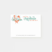 Vrolijk Kerstmis Kleurrijke Krans Vogels 2 Post-it® Notes (Voorkant)