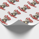 Vrolijk Kerstmis Koala met Kerstmis Kerstman Hoed Cadeaupapier (Hoek)