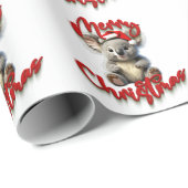 Vrolijk Kerstmis Koala met Kerstmis Kerstman Hoed Cadeaupapier (Rol Hoek)