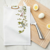 Vrolijk Kerstmis Konijn Teasing Bunny met Jaar Theedoek (Quarter Fold)