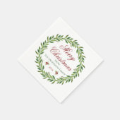 Vrolijk Kerstmis krans familie Servet (Hoek)