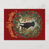 Vrolijk Kerstmis Labrador Retriever Briefkaart (Voorkant)