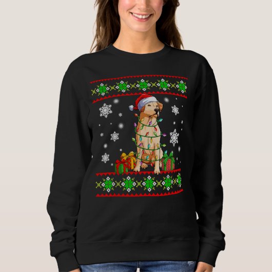 Vrolijk Kerstmis Labrador Retriever Trui (Voorkant)