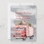 Vrolijk Kerstmis Lange Afstand Trucker Kleinzoon (Voorkant)