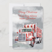 Vrolijk Kerstmis Lange Afstand Trucker Kleinzoon (Voorkant)