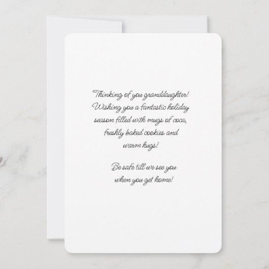 Vrolijk Kerstmis Lange Haul Trucker Kleindochter (Achterkant)