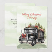 Vrolijk Kerstmis Lange Haul Trucker Papa (Voorkant / Achterkant)