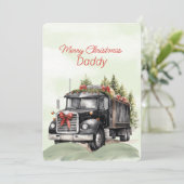 Vrolijk Kerstmis Lange Haul Trucker Papa (Staand voorkant)