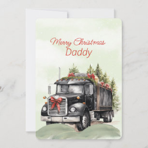 Vrolijk Kerstmis Lange Haul Trucker Papa
