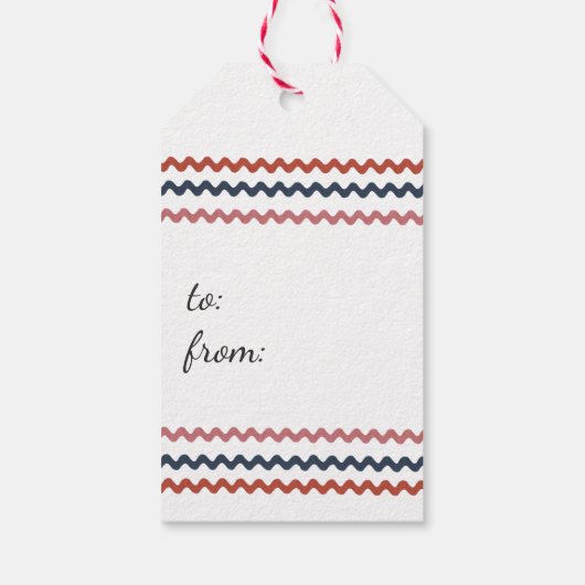 Vrolijk Kerstmis Leuke Pinguïn Santa Hoed Kerstmis Cadeaulabel (Achterkant)