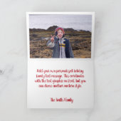 Vrolijk Kerstmis Luipaard Glitter Glam Brush Strok Feestdagen Kaart (Binnen)