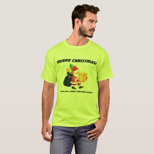 Vrolijk Kerstmis Magic-T-shirt Groen Knap Super T-shirt (Voorkant volledig)