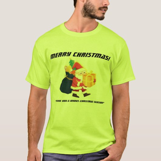 Vrolijk Kerstmis Magic-T-shirt Groen Knap Super T-shirt (Voorkant)