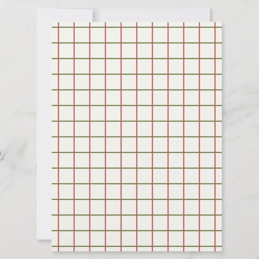 Vrolijk Kerstmis Meerdere foto's Rood (Achterkant)