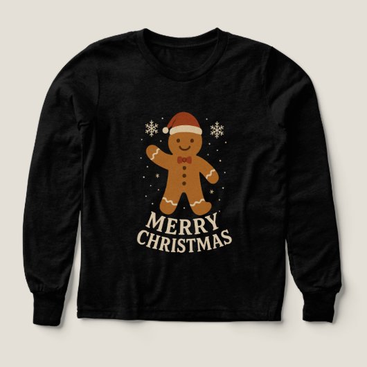 Vrolijk Kerstmis meisje tshirt (Voorkant)