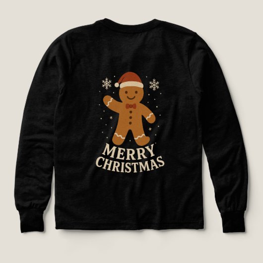 Vrolijk Kerstmis meisje tshirt (Achterkant)