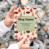 Vrolijk Kerstmis Mid Century Modern Feestdagenkaart