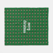 Vrolijk Kerstmis Modern & Elegant Fleece Deken (Voorkant (Horizontaal))