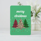 Vrolijk Kerstmis Modern & Elegant Kaart (Staand voorkant)