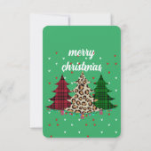 Vrolijk Kerstmis Modern & Elegant Kaart (Achterkant)