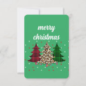 Vrolijk Kerstmis Modern & Elegant Kaart (Voorkant)