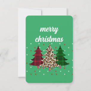Vrolijk Kerstmis Modern & Elegant Kaart
