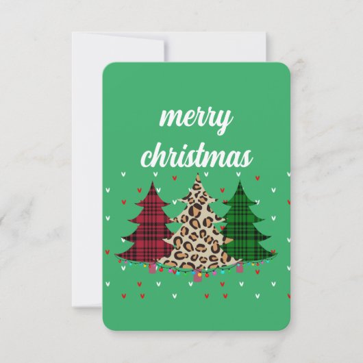 Vrolijk Kerstmis Modern & Elegant Kaart (Voorkant)