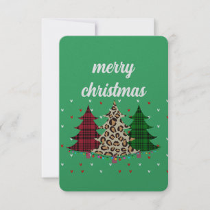 Vrolijk Kerstmis Modern & Elegant Kaart